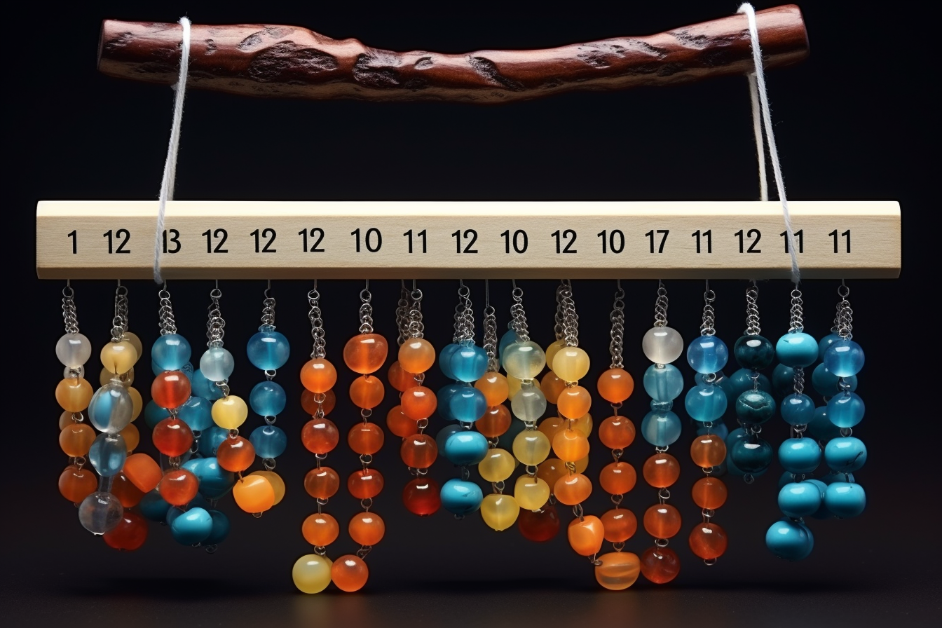 Creative calendar beads figures image