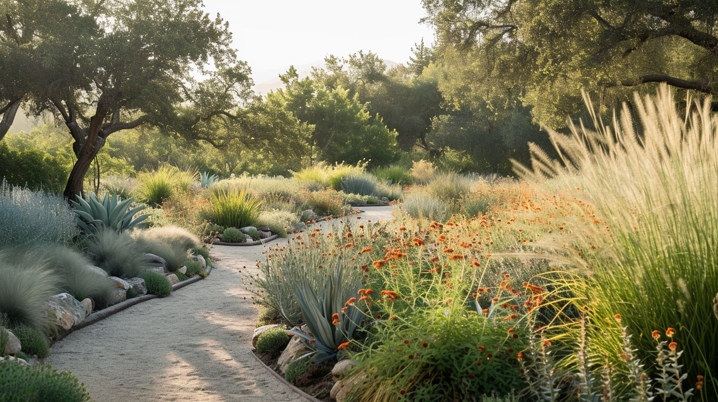 Native plants garden landscape