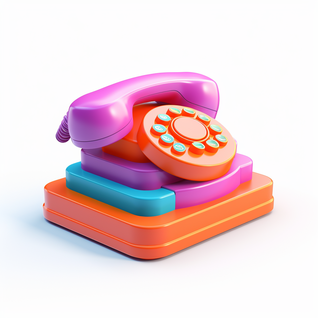 Call Logs Icon on White Background