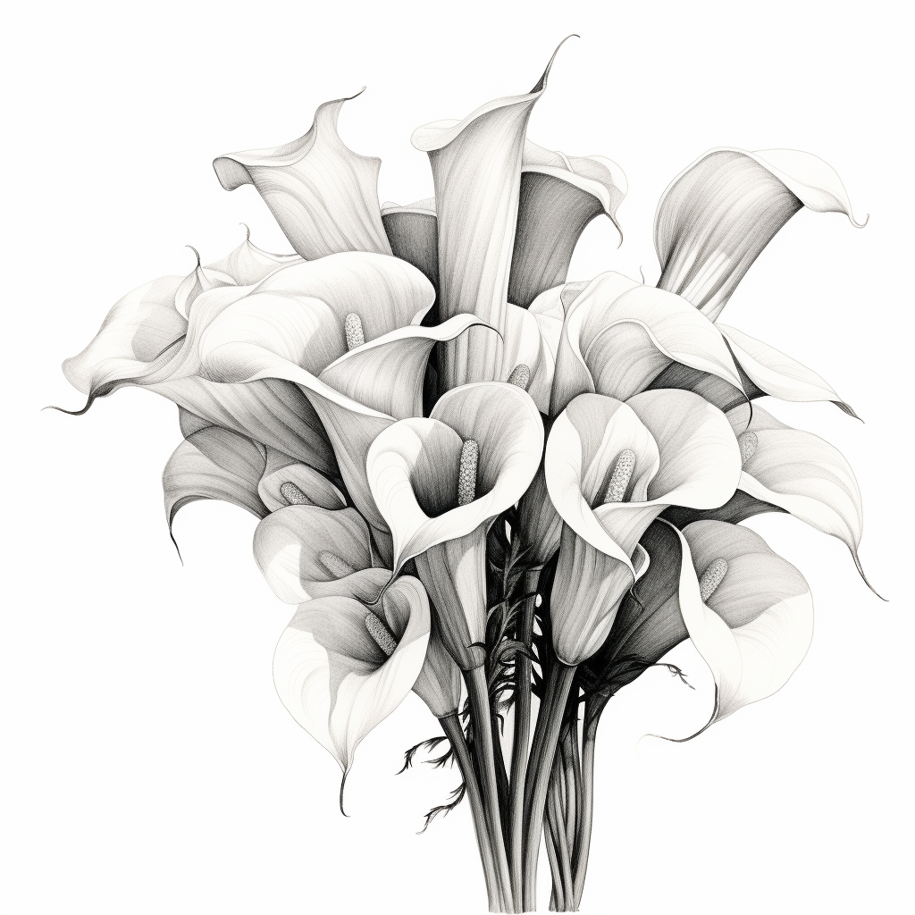 Elegant calla lily bouquet