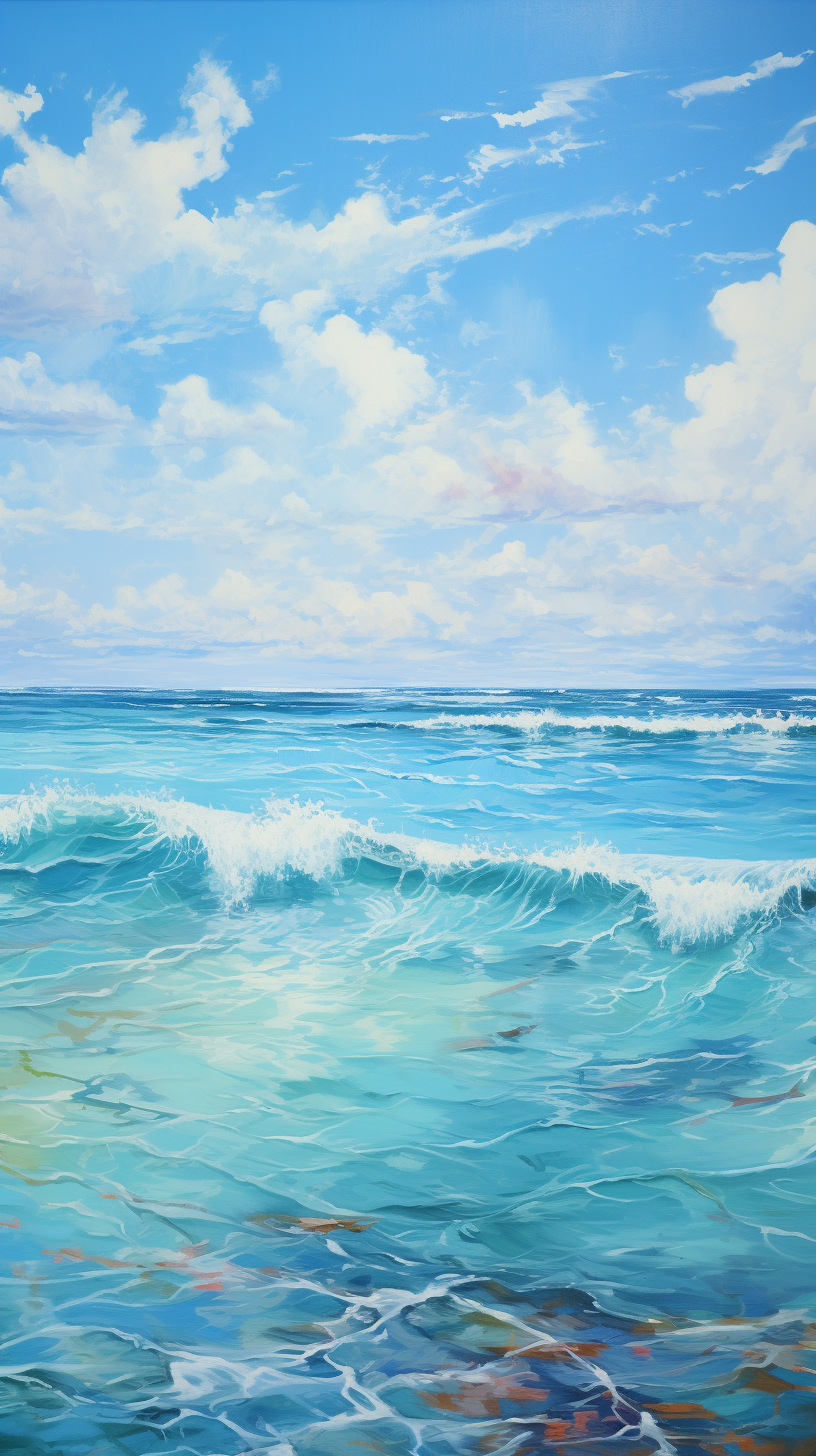 Picture of peaceful sea waves