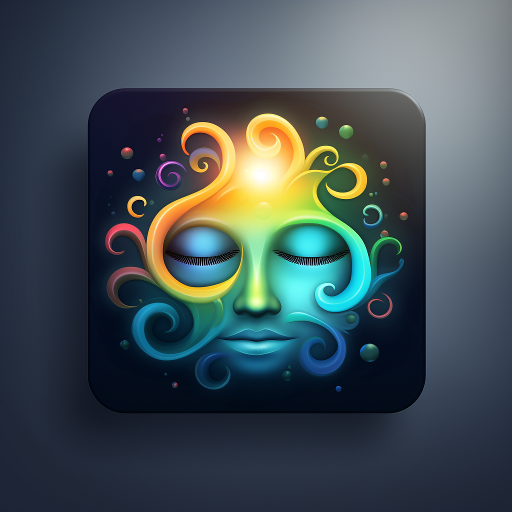 Calm mood icon for app