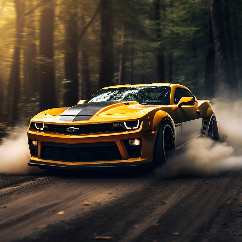 Action-packed camero drift image