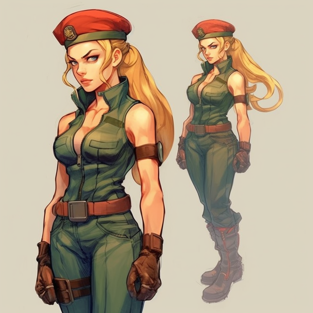 Cammy from Street Fighter 2: Cute and Vivid!