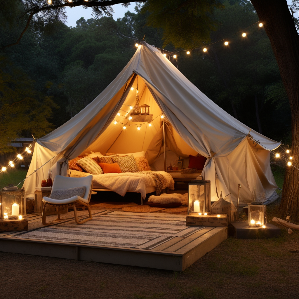 Outdoor adventure camping and glamping ideas