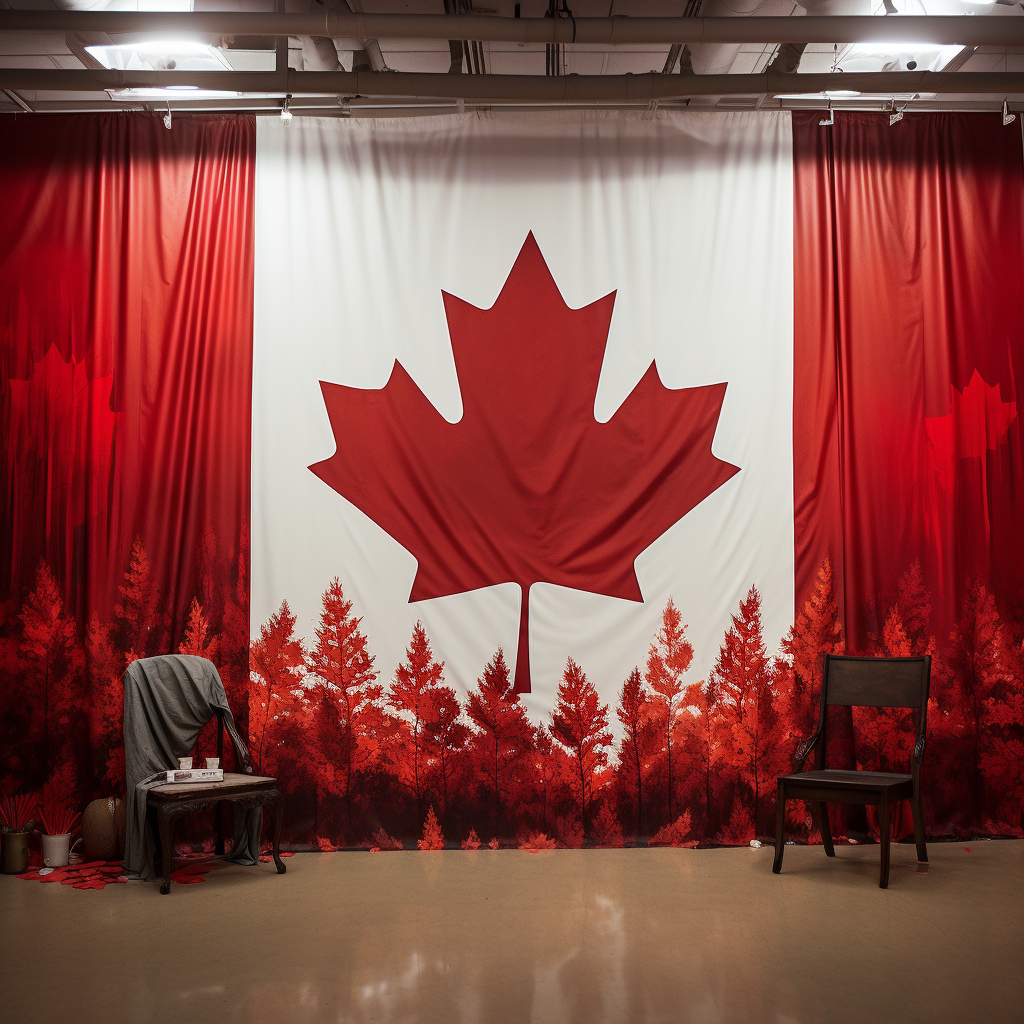 Patriotic Backdrop for Canada Events