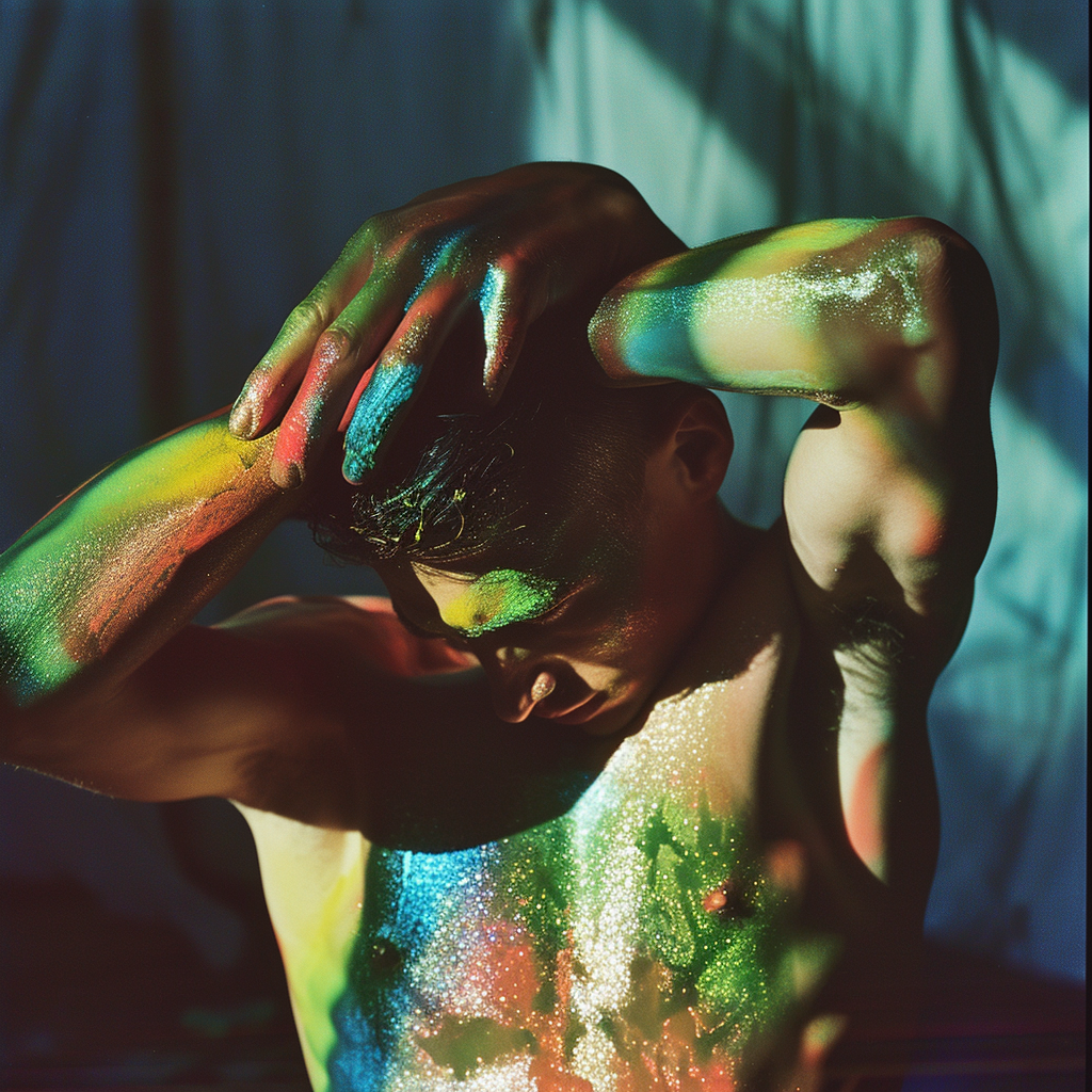 Candid Oil Sheen Rainbow Skin Ripple Image