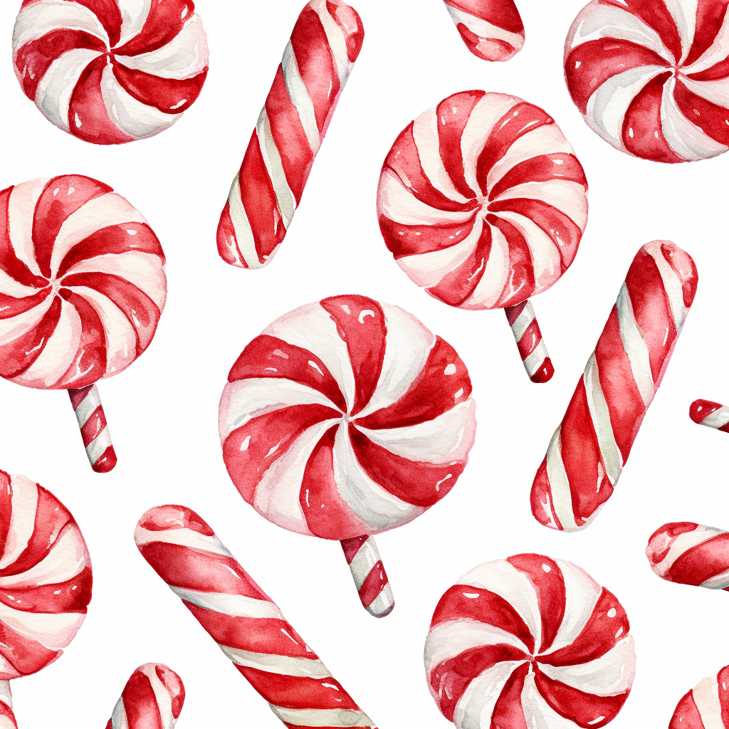 Red and white candy cane pattern