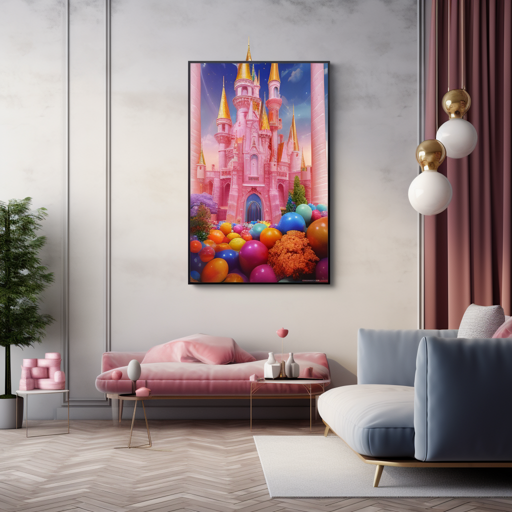 Candy Castle Painting Photo