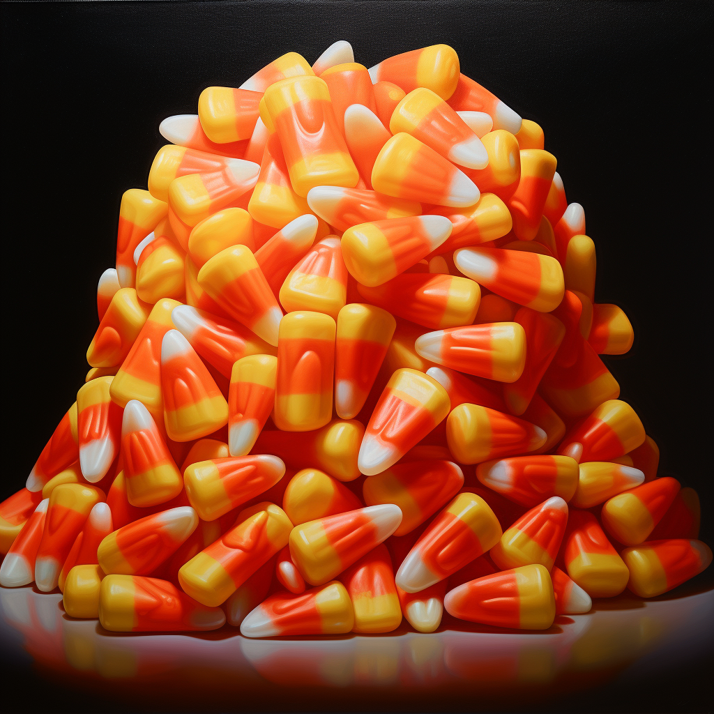 Colorful candy corn treats