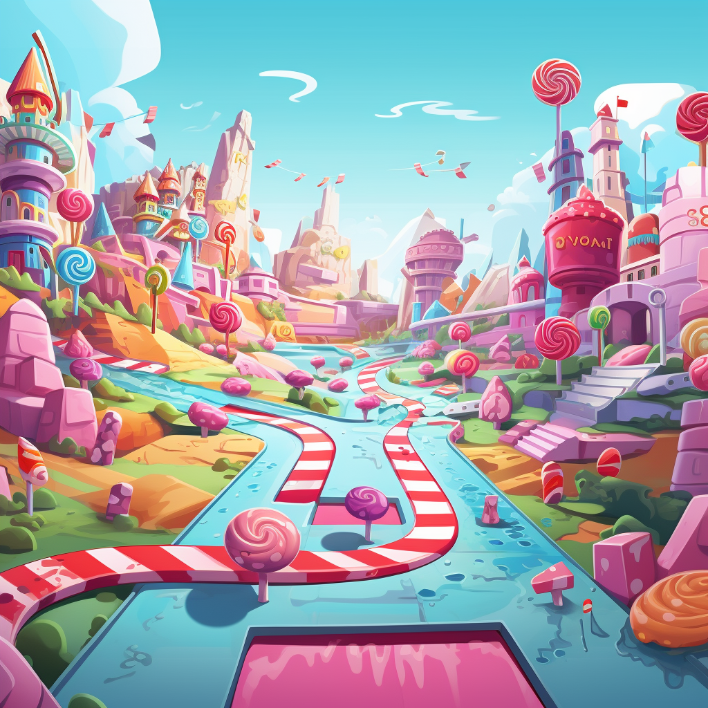 Playful Candy Land Office