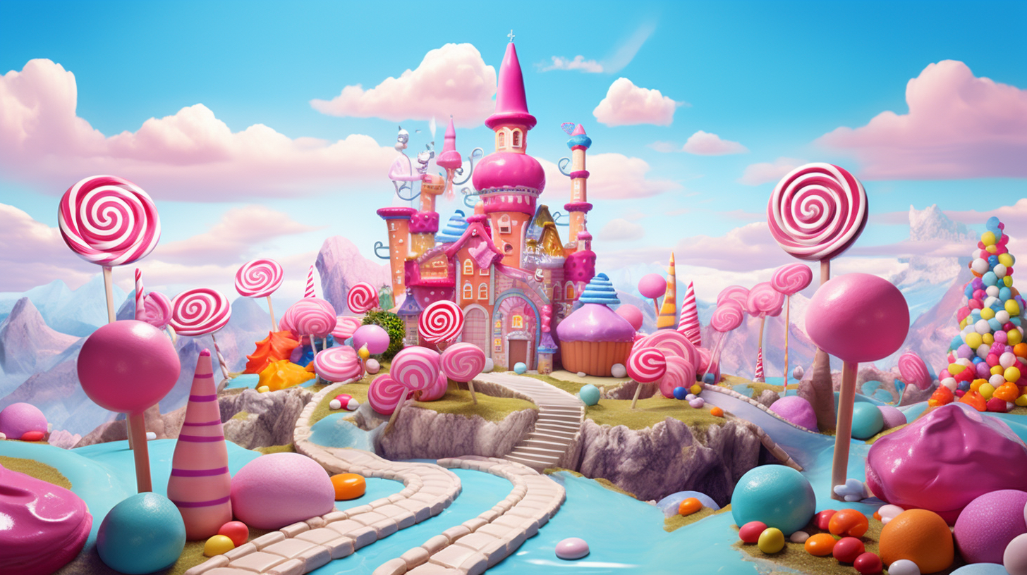 Colorful Candy Land adventure in real life