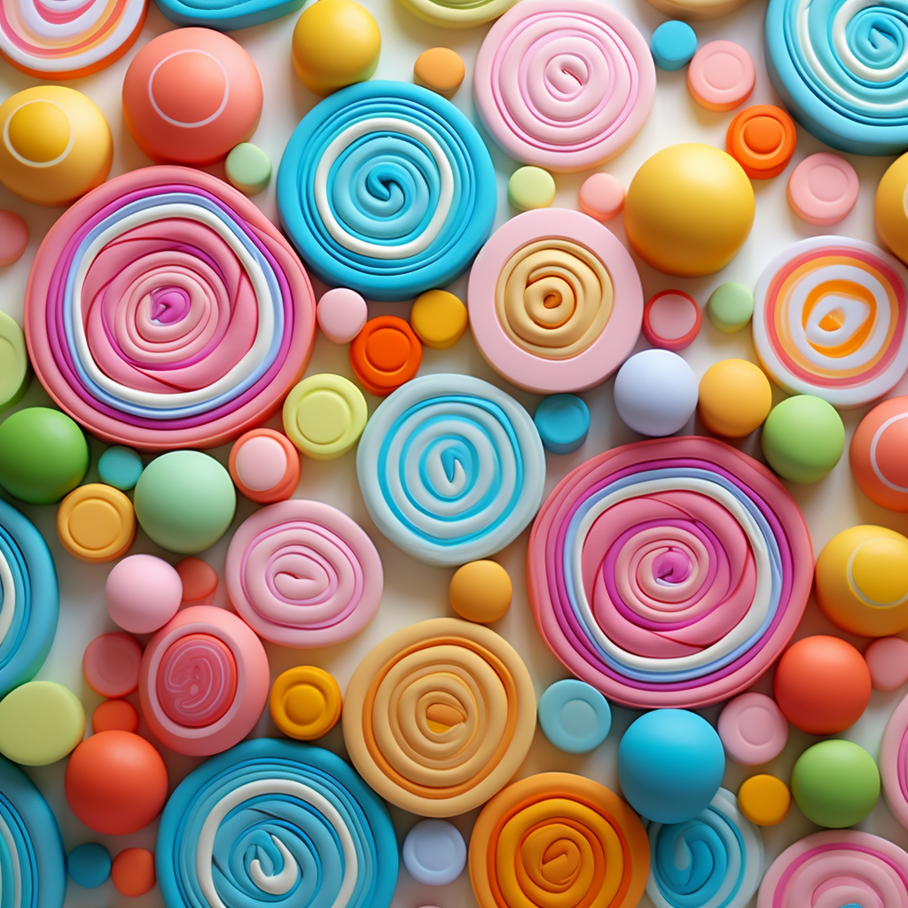 Colorful candy background pattern