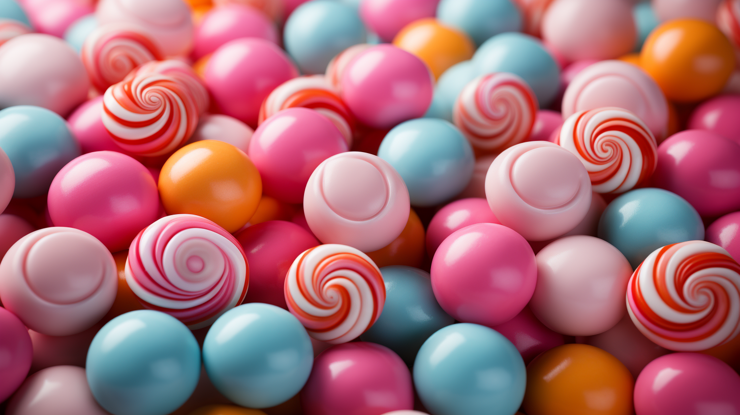 Colorful candy background pattern