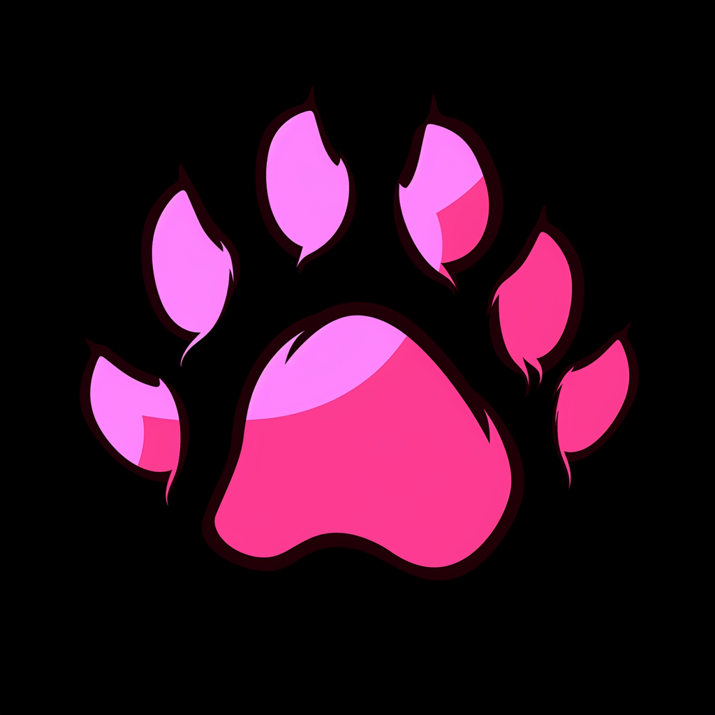 Canine paw print logo image