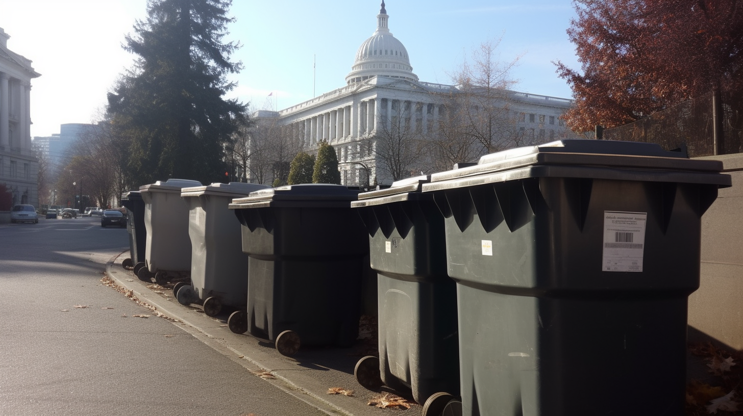 Dumpsters in Capitol Hill streets