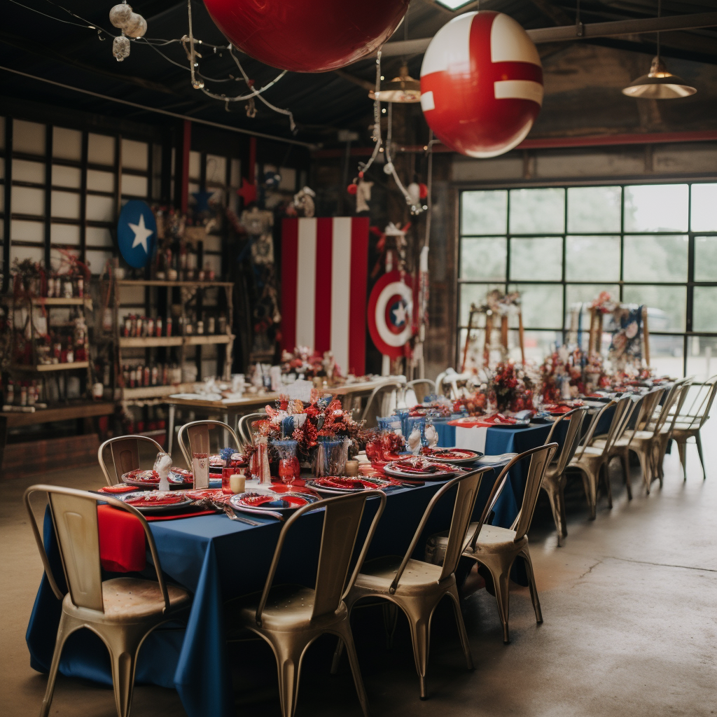 Captain America wedding decorations