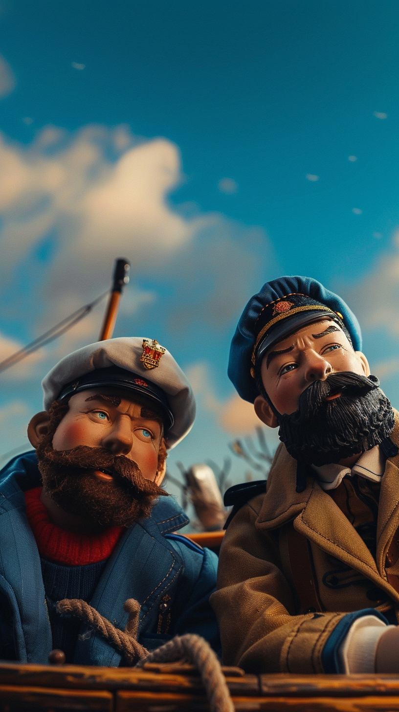 Captain Haddock and Tintin Characters