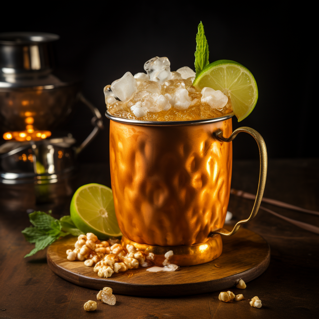 Caramel Moscow Mule in Copper Mug