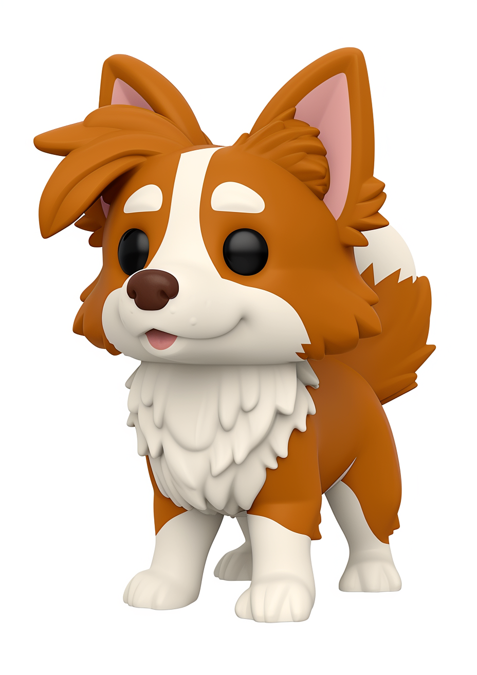 Caramel and White Border Collie Funko Pop Figure