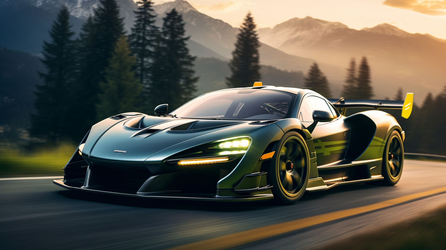 Carbon McLaren Senna GTR on Windy Road