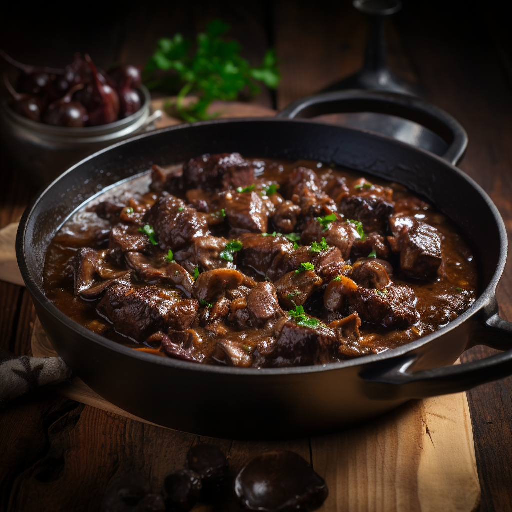 Traditional Belgian beef stew