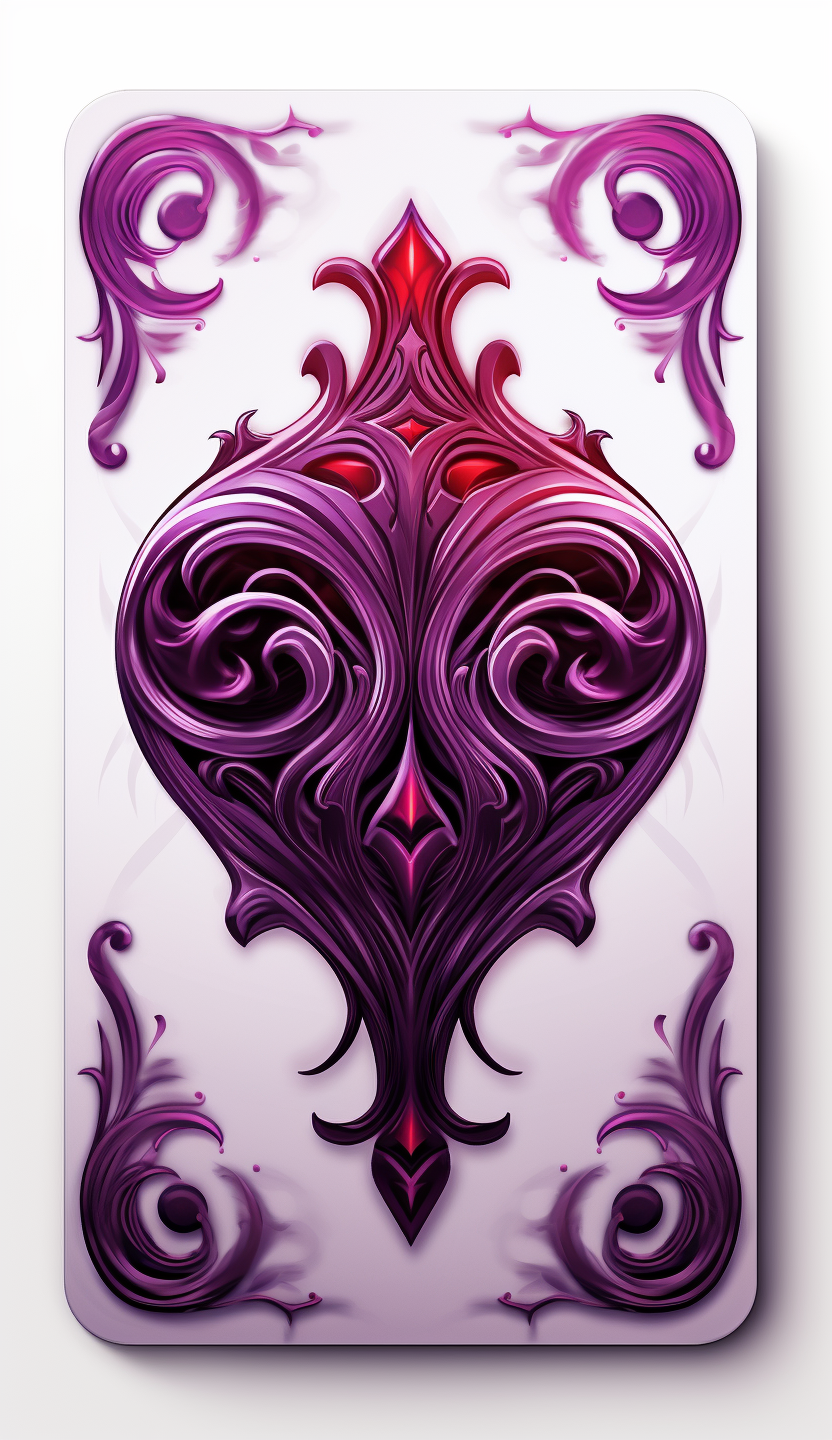 Vibrant card deck back design