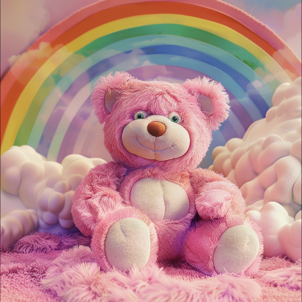 Smiling cute Care Bear image