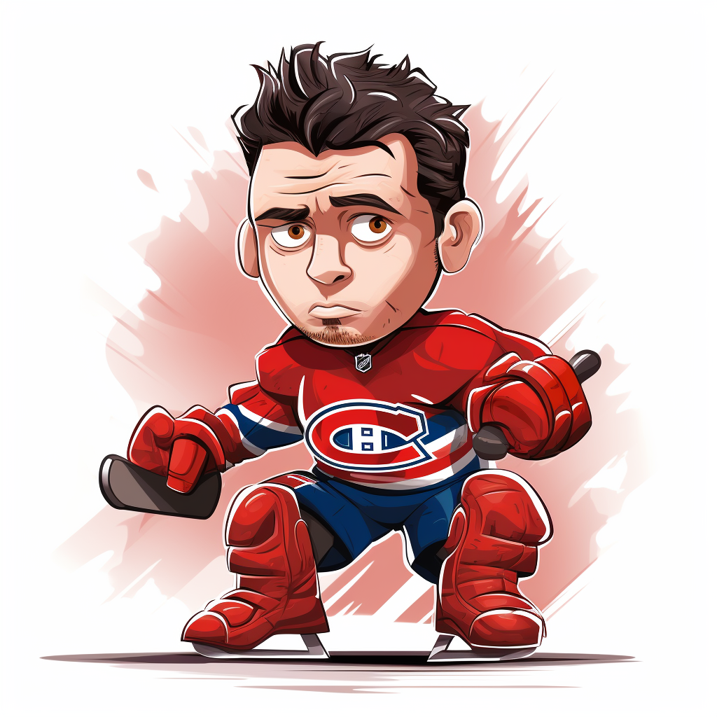 Cartoon of Carey Price, Montreal Canadiens Goalie