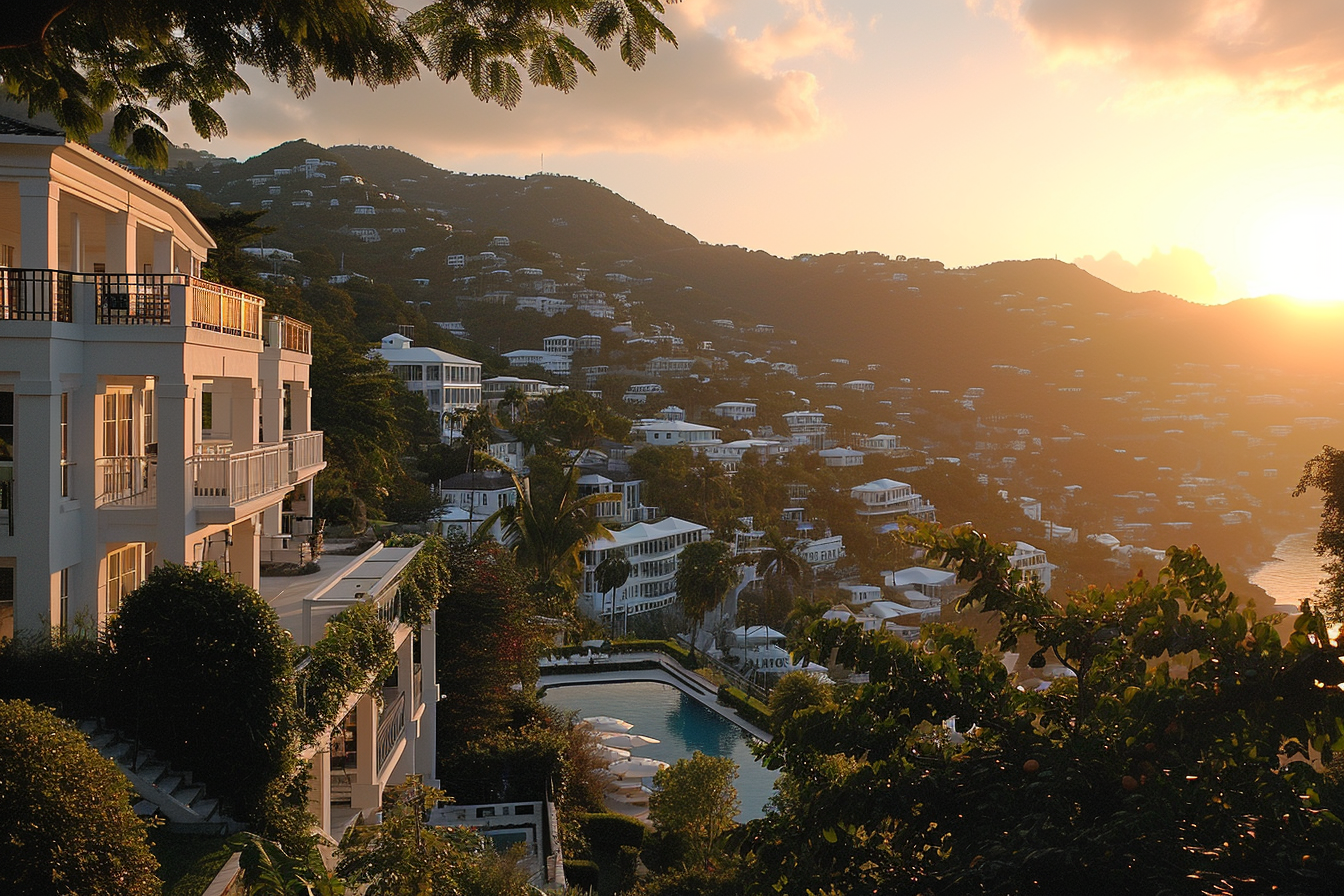 Beautiful Caribbean Shacks on a Hillside