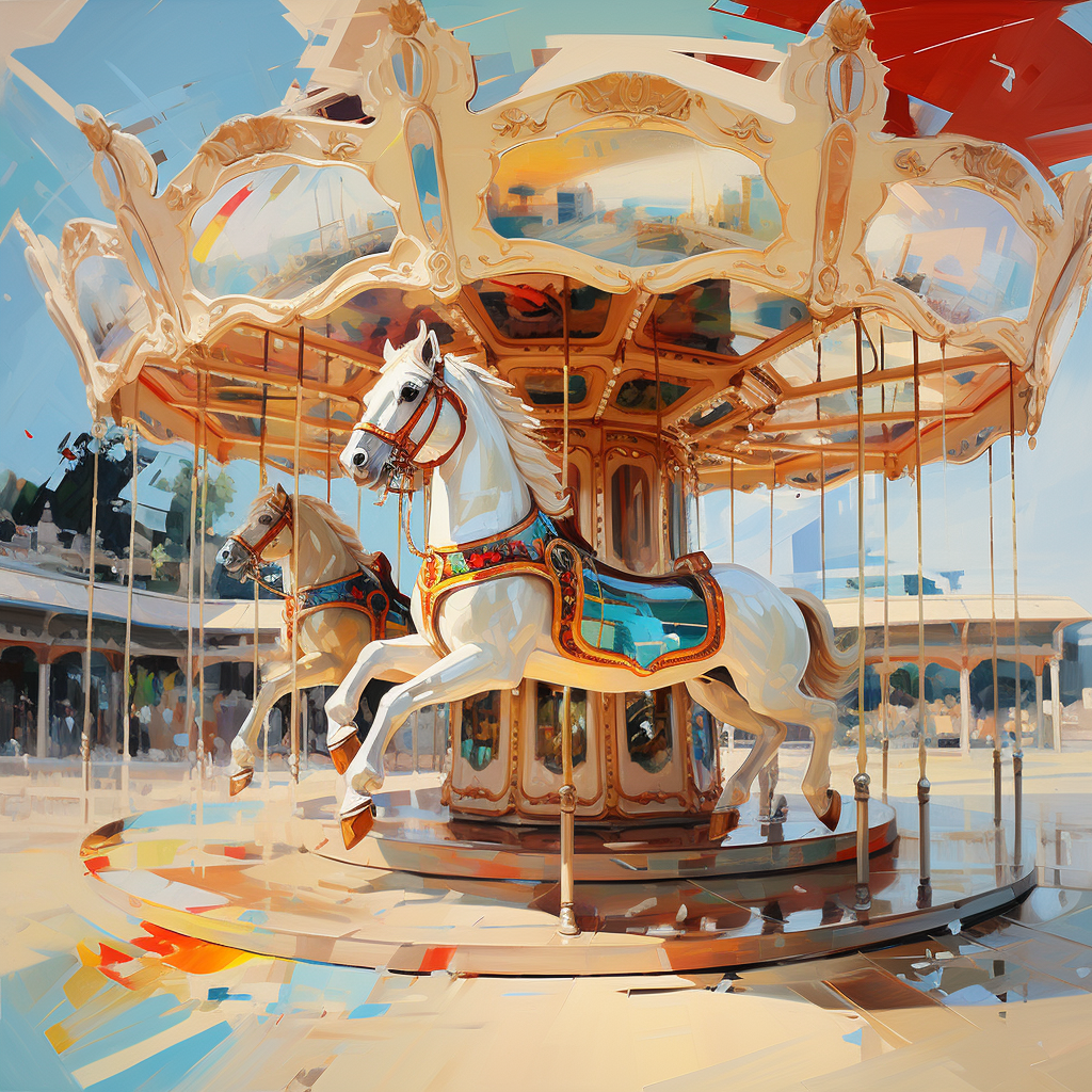 Captivating carousel masterpiece by Josef Kote