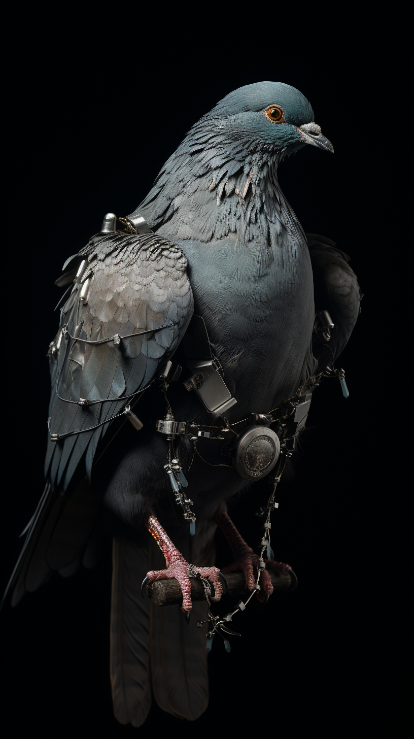 Hyper Realistic Carrier Pigeon Message