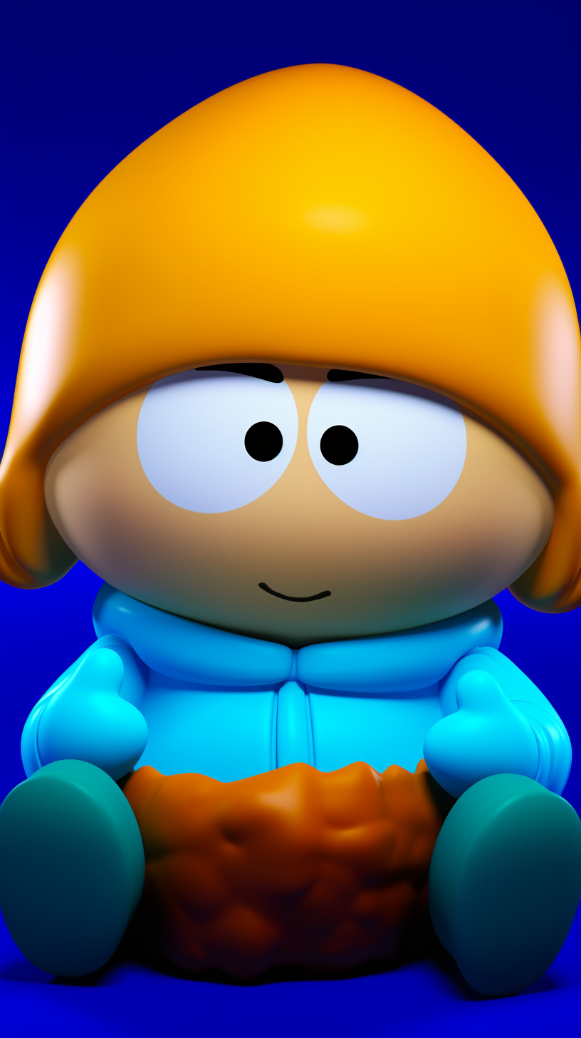 Eric Cartman enjoying Cheesy Poofs