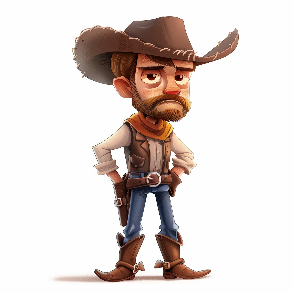 cartoon cowboy wild west adventure