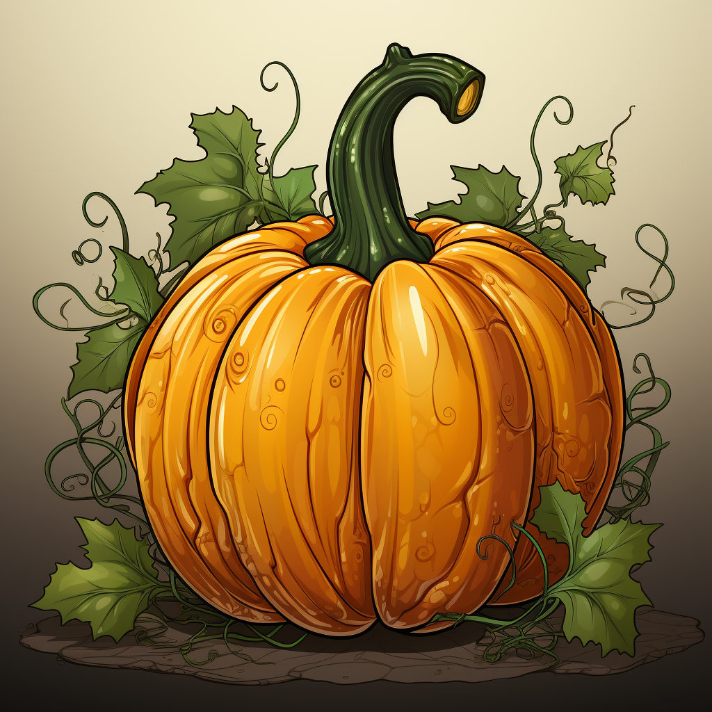 Cute cartoon gourd illustration