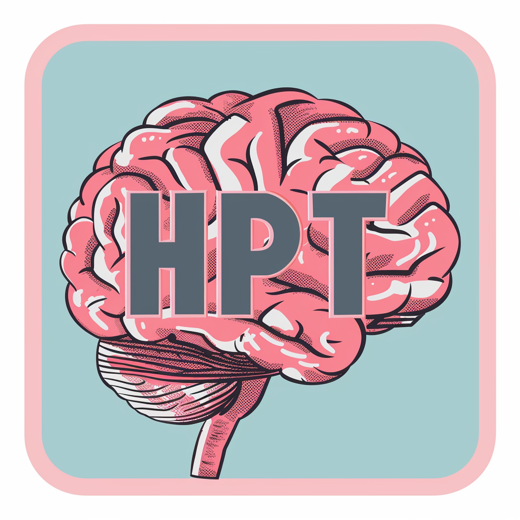 Cartoonish HPT Brain Logo