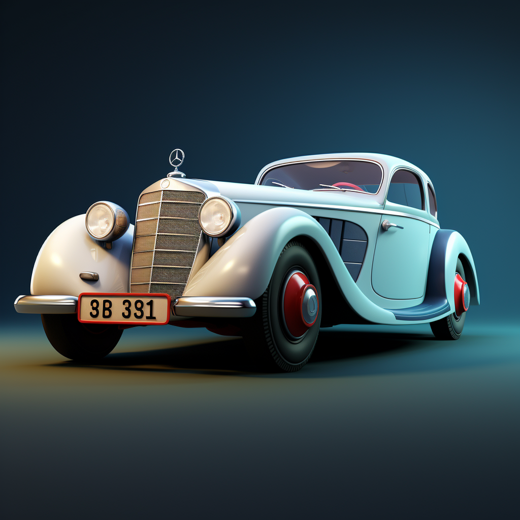 Cartoon Mercedes-Benz 770 Concept Art