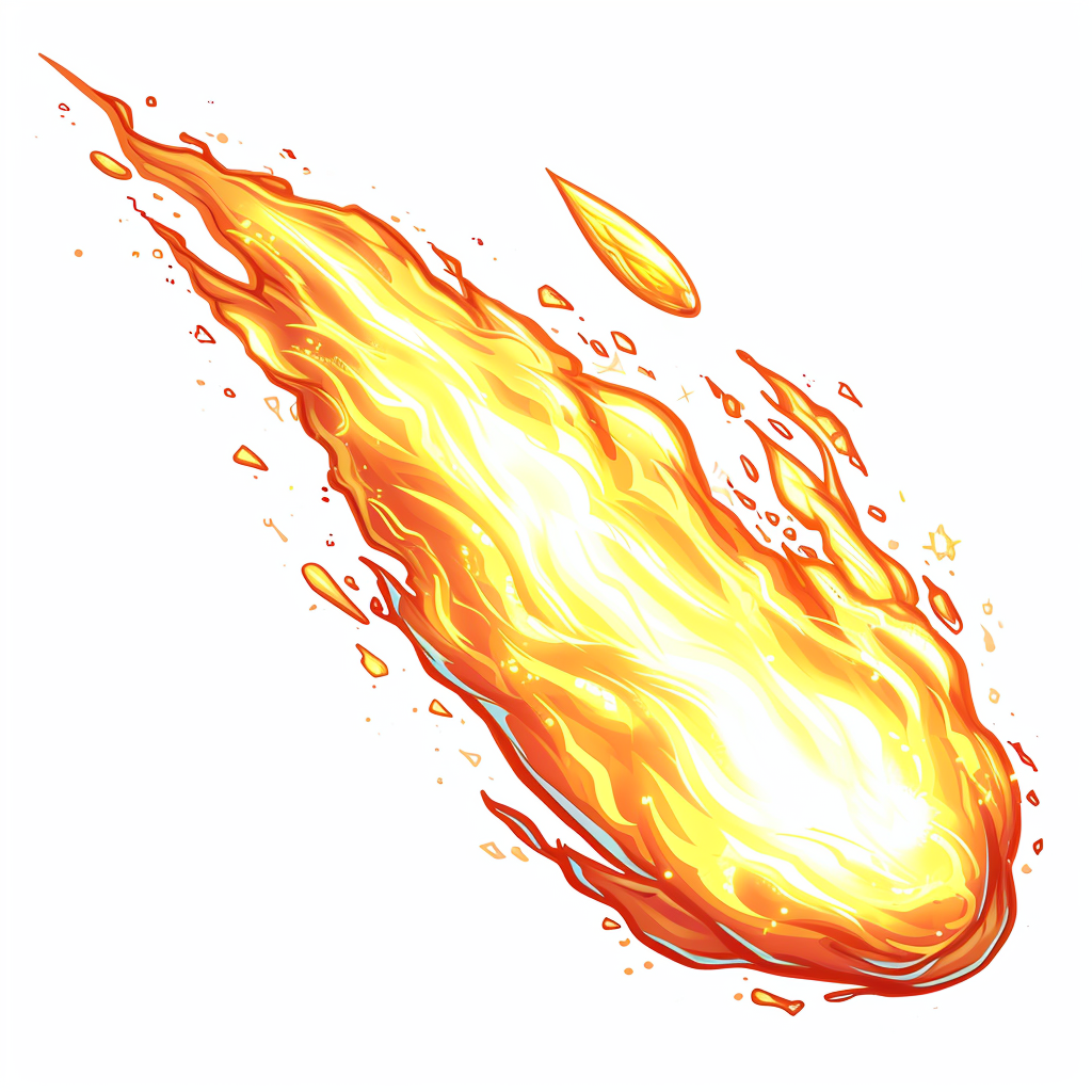 Cartoon Miniature Fireball