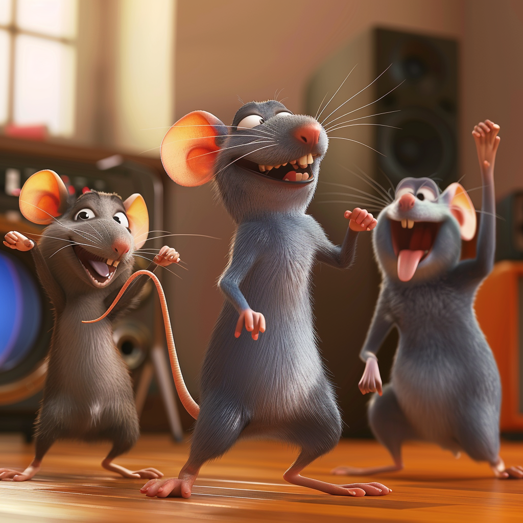 Rat dancing with friends music