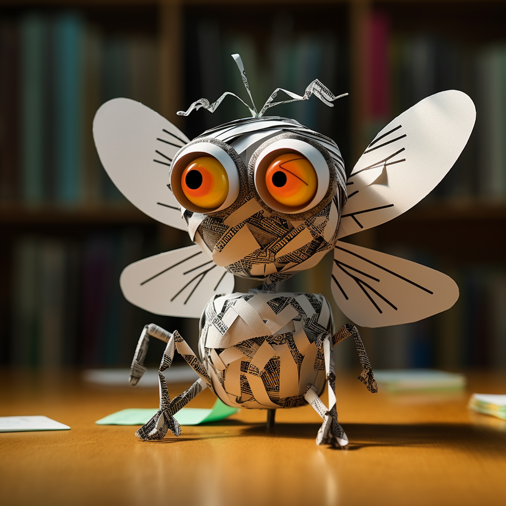 Sticky Fly Paper Cartoon