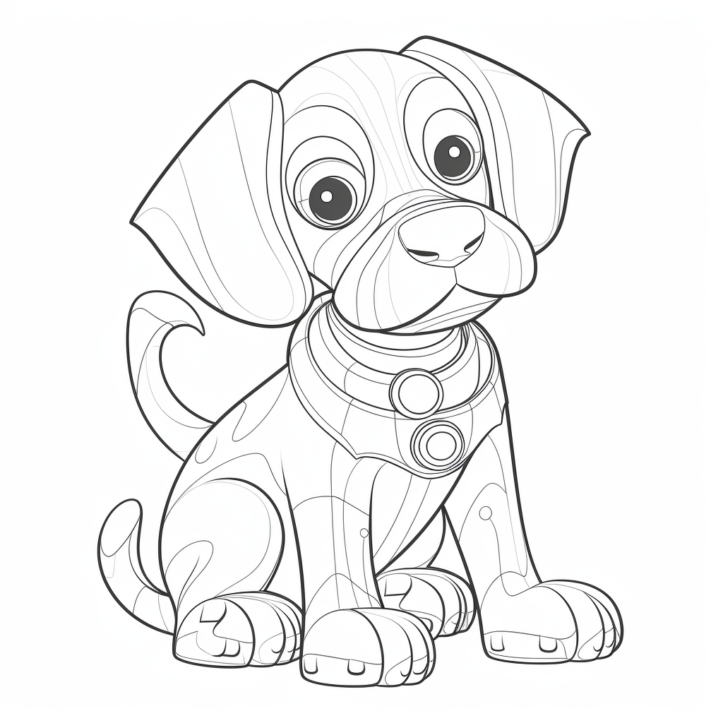 Cartoon style Viszia dog image