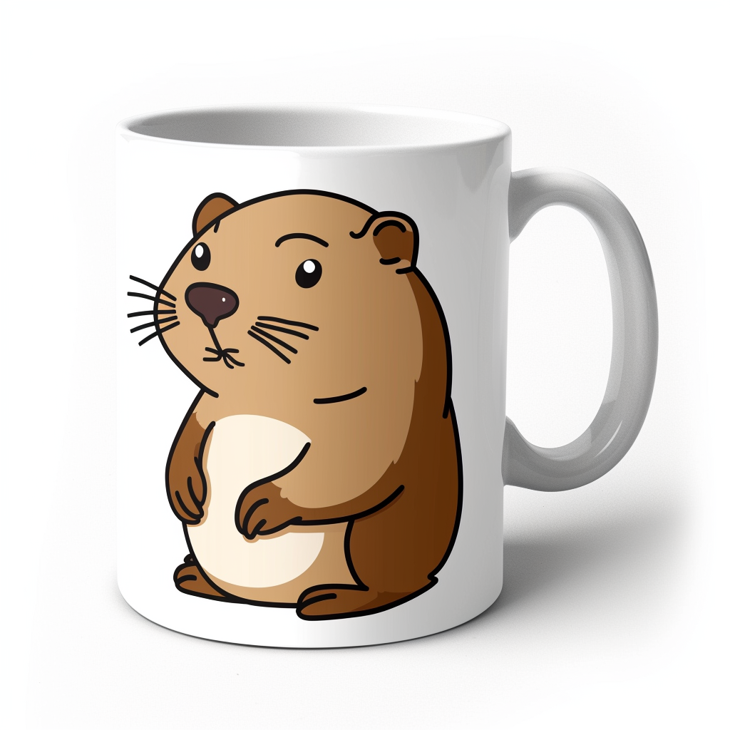 Groundhog Sticker Printable Mug