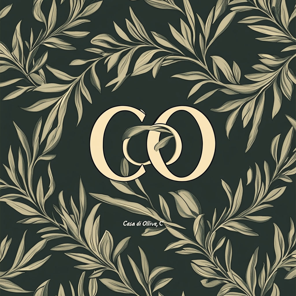 Elegant Casa di Olive Monogram Pattern