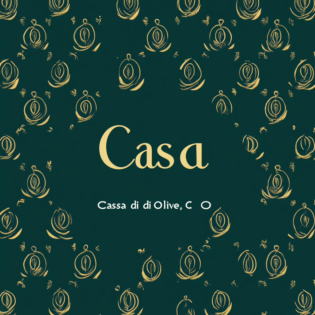 Luxurious Casa di Olive Monogram Pattern