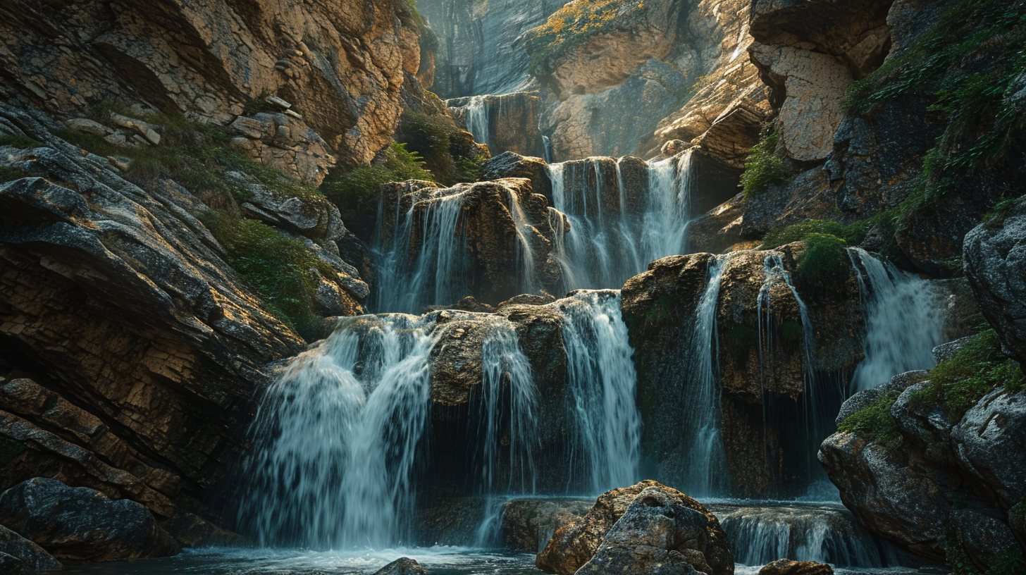 Waterfalls Nature Scenery Picture