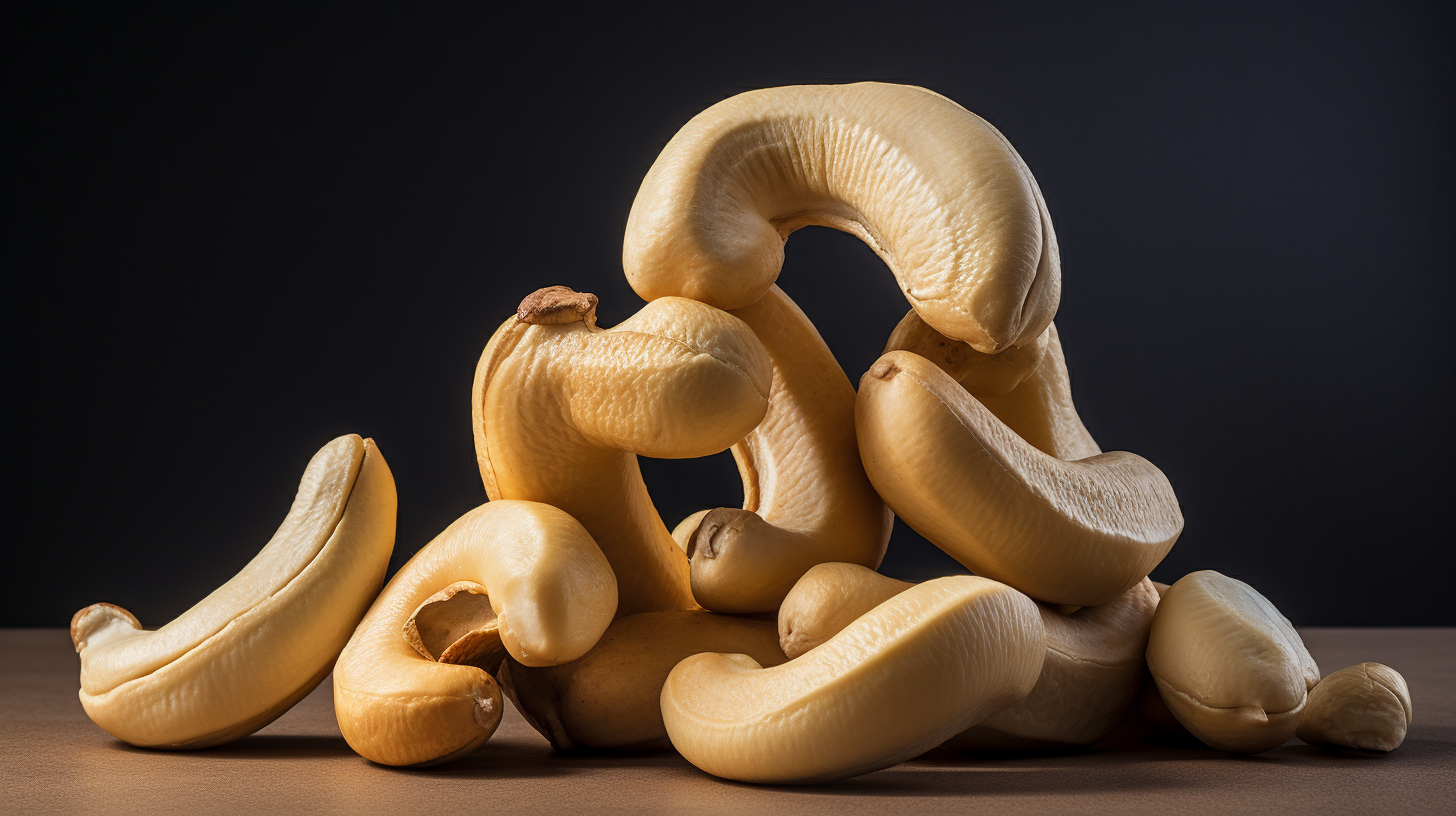 Cashew benefits stock image