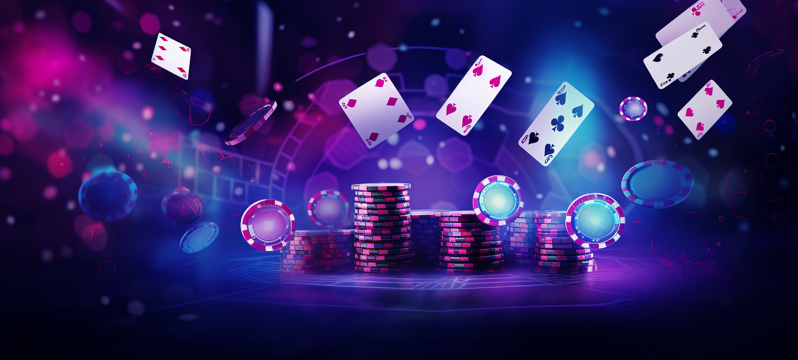 Abstract shapes in casino game