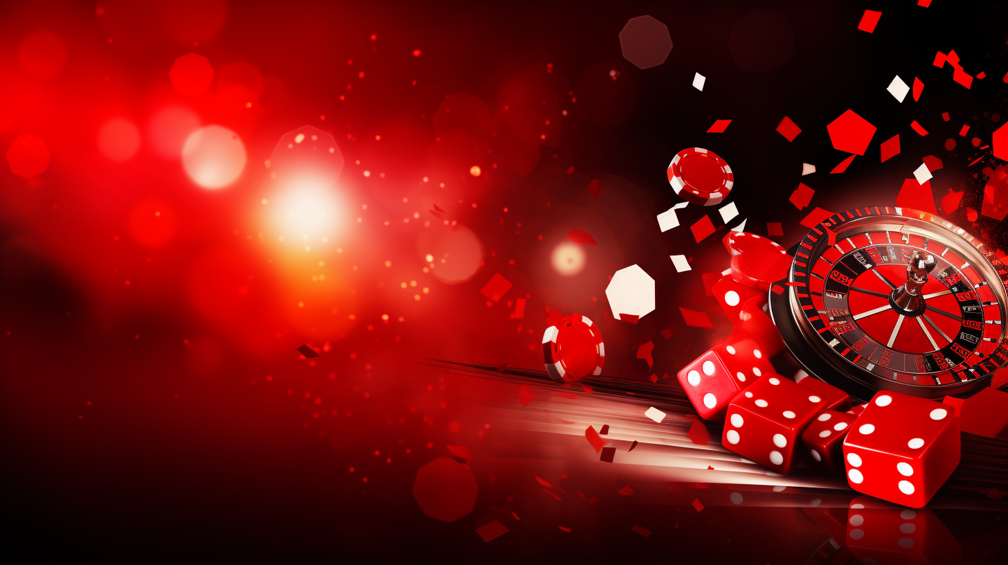 Vibrant casino red background image