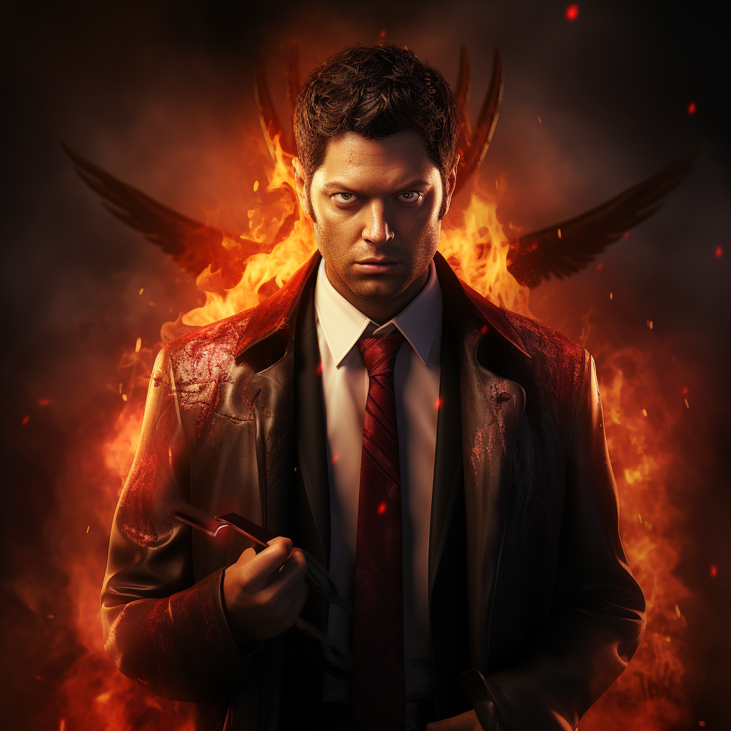 Castiel as a powerful demon