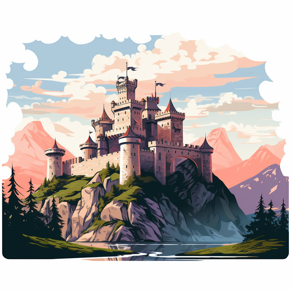 Castle logo with transparent background